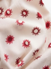 Ecru Tie Back Maxi Dress With Linen - Image 6 of 6