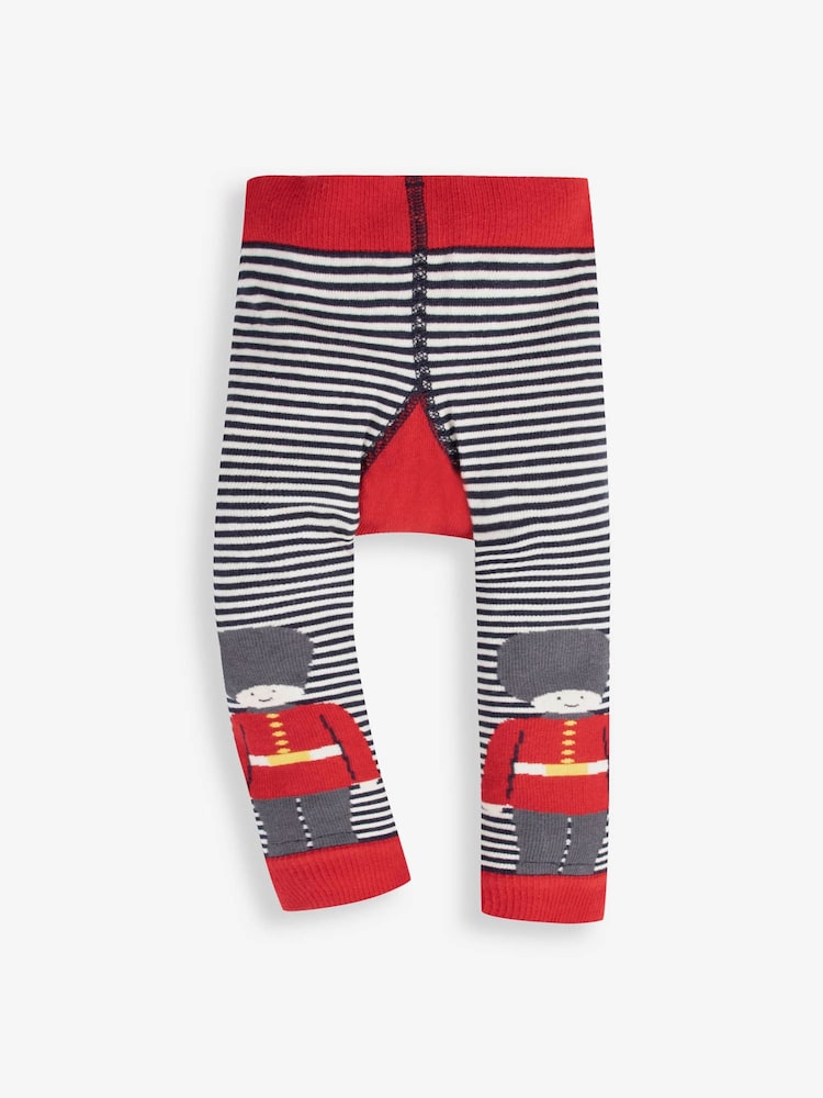 JoJo Maman Bébé Navy Blue Kings Guard Knitted Leggings - Image 2 of 2