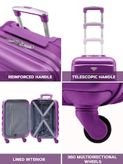 Flight Knight Hard Shell ABS Easyjet Size Cabin Carry On Case - Image 5 of 7