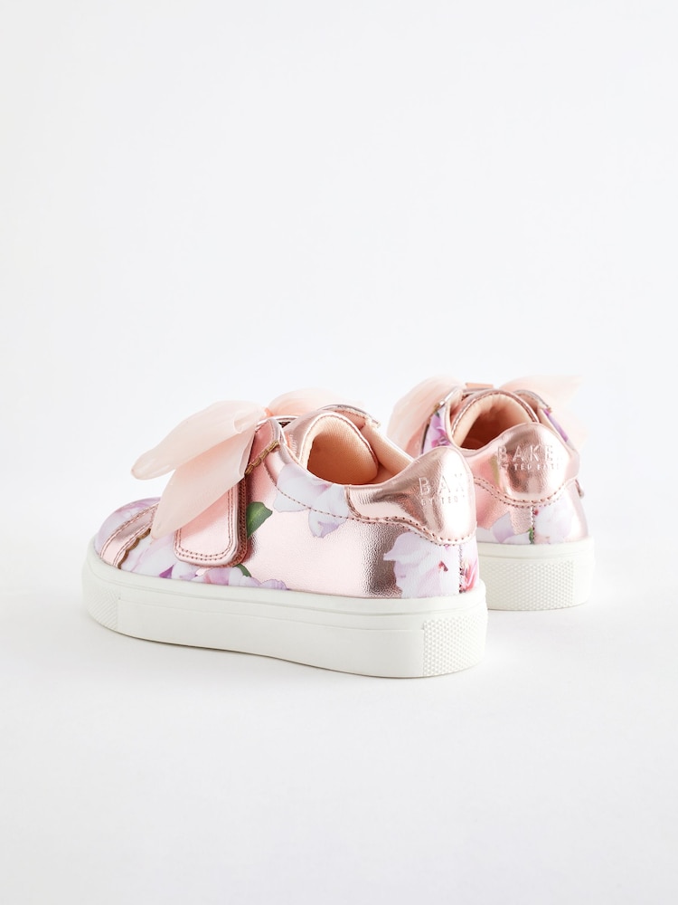 Baker by Ted Baker Girls Organza Bow Trainers - Image 4 of 6