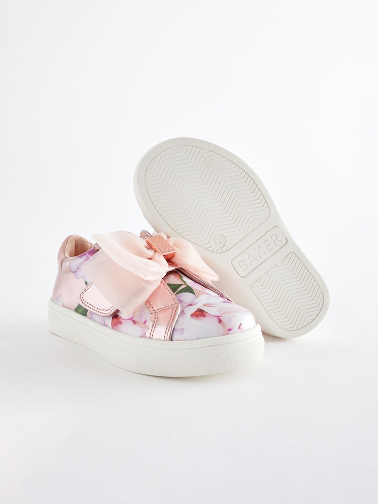 Baker by Ted Baker Girls Organza Bow Trainers - Image 5 of 6