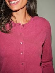 Pure Collection Crew Neck Cashmere Cardigan - Image 3 of 3