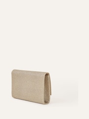 Accessorize Gold Sparkle Box Clutch - Image 2 of 3