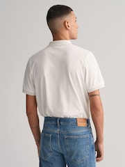 GANT Cream Contrast Collar Polo Shirt - Image 2 of 5