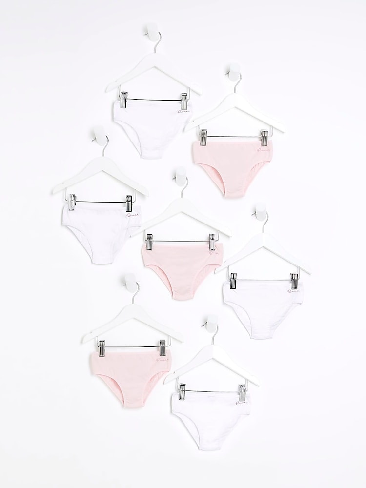 River Island Mini Girls Mixed Briefs 7 Packs - Slika 1 iz 2