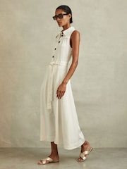 Золотой - Кожаные сандалии-слипоны Reiss Rose - Image 2 of 5