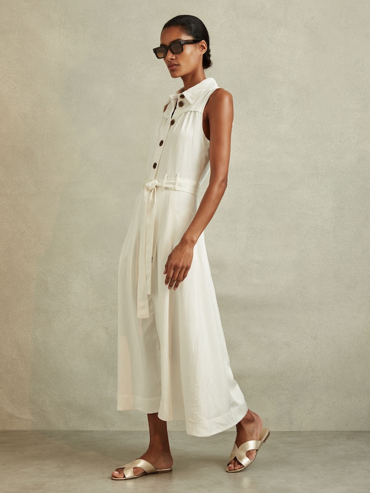 Золотой - Кожаные сандалии-слипоны Reiss Rose - Image 2 of 5