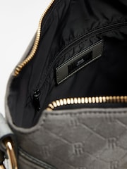 River Island Grey Monogram Webbing Front Slouch Bag - Image 6 of 6