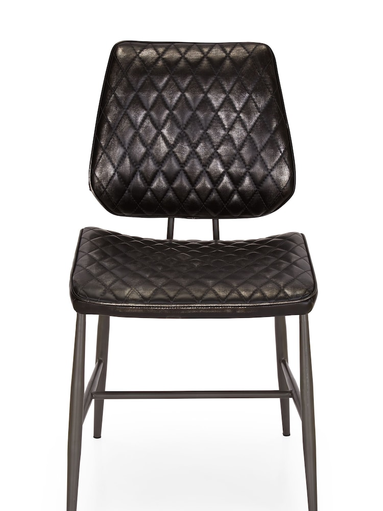 Design Décor Tarnished Black Set of 2 Carson Dining Chairs - Image 2 of 5
