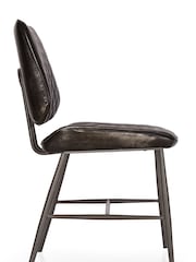 Design Décor Tarnished Black Set of 2 Carson Dining Chairs - Image 3 of 5