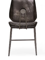 Design Décor Tarnished Black Set of 2 Carson Dining Chairs - Image 4 of 5