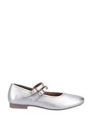 Hush Puppies Silver Nancy Mary Jane Ballet Shoes - Image 1 of 4