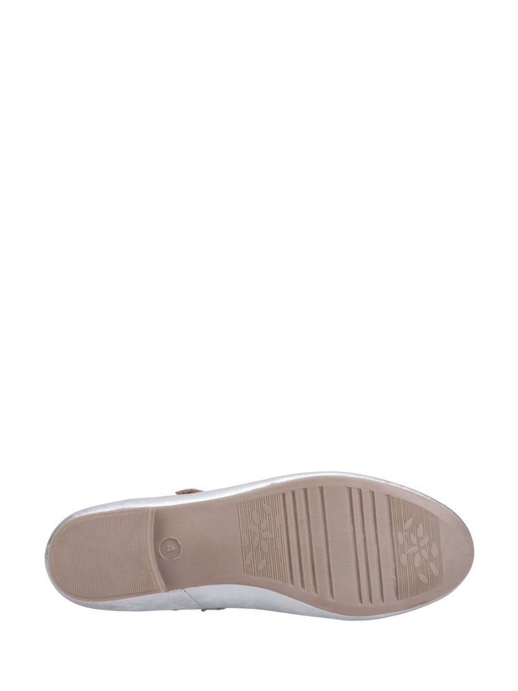 Hush Puppies Silver Nancy Mary Jane Ballet Shoes - Image 4 of 4 Hush Puppies Silver Nancy Mary Jane Ballet Shoes - Image 4 of 4
