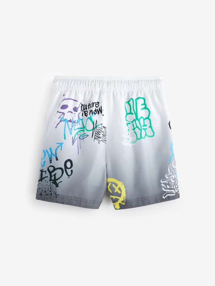 Mono Graffiti Printed Swim Shorts (3-16yrs) - Image 2 of 3
