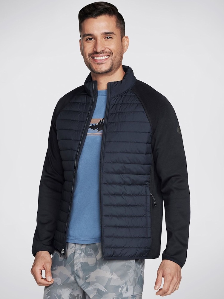 Crno - Skechers Go Shield Hybrid Jacket 2.0 - Slika 3 od 3