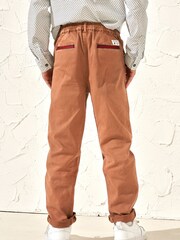 Angel & Rocket Brown Oscar Smart Washed Chino Trousers - Image 2 of 6