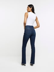 River Island Blue High Rise Slim Straight Jeans - Image 2 of 5