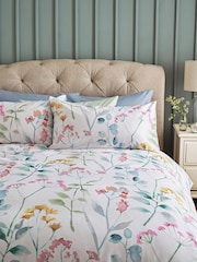 Pastel Isla Watercolour Floral 100% Cotton Duvet Cover and Pillowcase Set - Image 2 of 3
