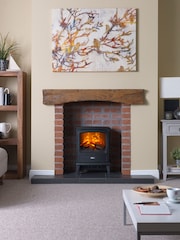 Dimplex Matt Black Evandale Electric Stove Fireplace - Image 1 of 9