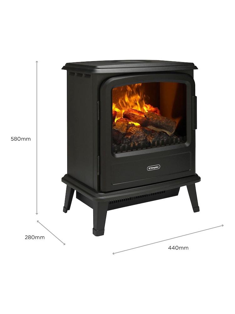 Dimplex Matt Black Evandale Electric Stove Fireplace - Image 9 of 9