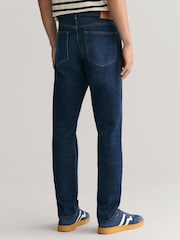 GANT Dark Blue Worn In Slim Fit Jeans - Image 2 of 8