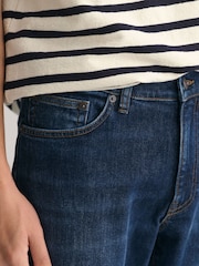 GANT Dark Blue Worn In Slim Fit Jeans - Image 5 of 8