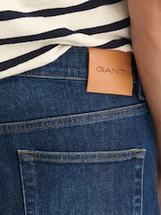 GANT Dark Blue Worn In Slim Fit Jeans - Image 7 of 8
