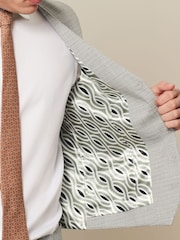 Grey Textured Suit Waistcoat - Image 4 of 8