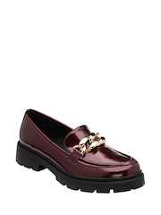 Lotus Burgundy Red Patent Loafers - Image 1 of 4