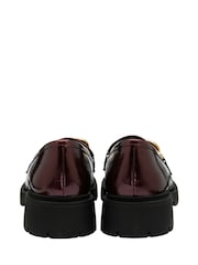 Lotus Burgundy Red Patent Loafers - Image 3 of 4