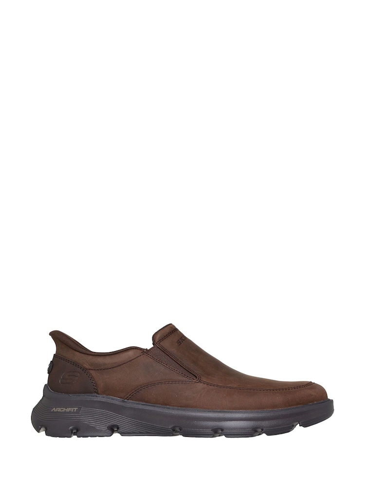 Skechers Brown Arch Fit Garza Umar Shoes - Image 1 of 3 Skechers Brown Arch Fit Garza Umar Shoes - Image 1 of 3