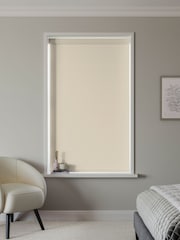 Natural Plain Blackout Made to Measure Blackout Roller Blind - Image 2 of 6