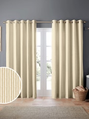 Emily Bond Gold Oscar Stripe Made to Measure Curtains - Image 1 of 9