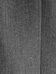 Grey Tailored Wool Blend Herringbone Suit Jacket - Image 8 of 11