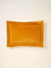 Truly Gold Velvet Flange Lombard 100% Cotton Cushion - Image 2 of 3