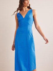 Boden Blue Strappy Back Jersey Midi Dress - Image 1 of 5