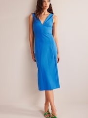Boden Blue Strappy Back Jersey Midi Dress - Image 3 of 5