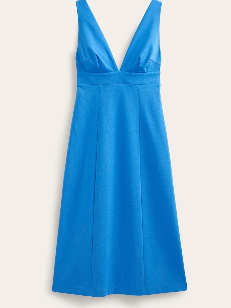 Boden Blue Strappy Back Jersey Midi Dress - Image 5 of 5