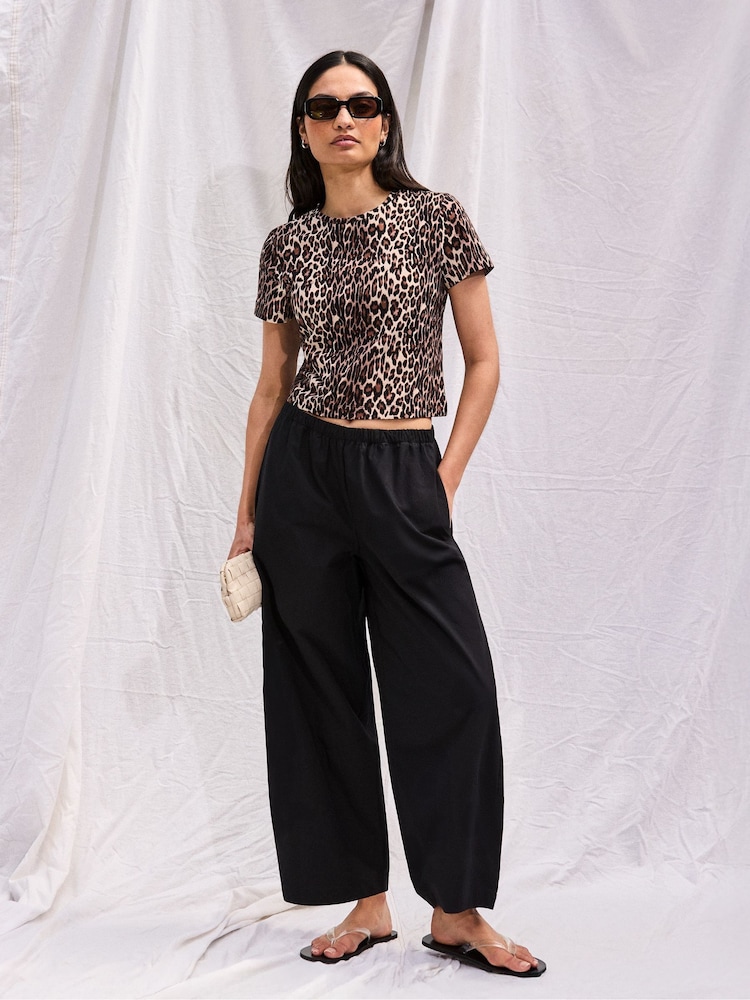 Ro&Zo Animal Leopard Print Cotton Jersey Baby T-Shirt - Image 2 of 3