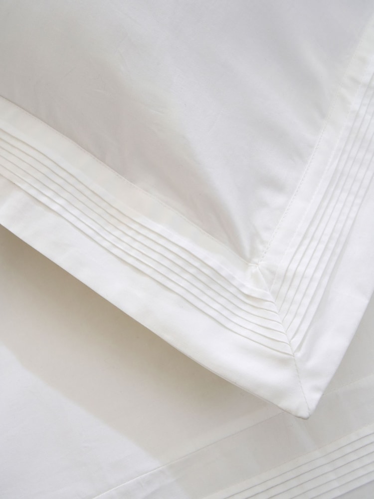 Truly White Micro Pleat 100% Cotton Pillowcase - Image 3 of 3