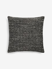 Black 50 x 50cm Ashton Chenille Cushion - Image 3 of 5