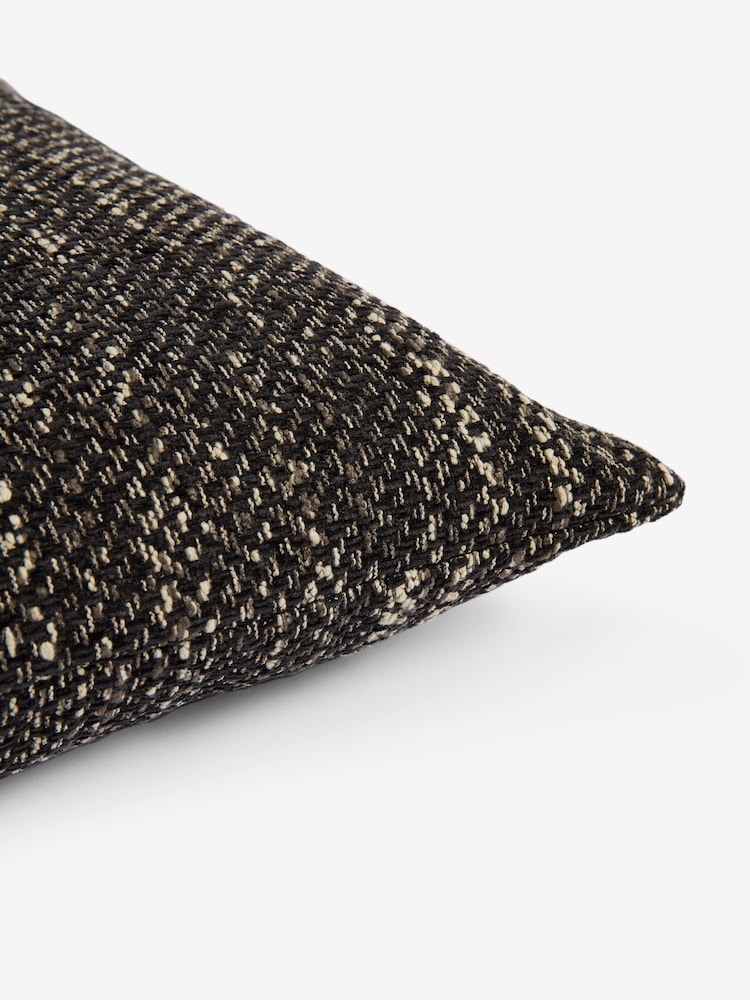Black 50 x 50cm Ashton Chenille Cushion - Image 5 of 5