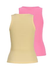 JJXX Yellow Scoop Neck Vests Multipack - Image 2 of 7