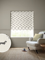 Emily Bond Natural 100% Cotton Basil Made to Measure Roman Blinds - Image 1 of 5