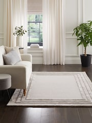Grey Claremont Border Rug - Image 1 of 5