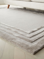 Grey Claremont Border Rug - Image 2 of 5
