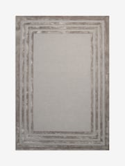Grey Claremont Border Rug - Image 5 of 5