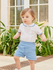 Trotters London Little Pale Stripe 100% Cotton The Rupert Set - Image 2 of 5