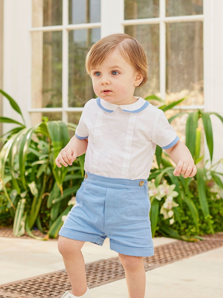 Trotters London Little Pale Stripe 100% Cotton The Rupert Set - Image 2 of 5