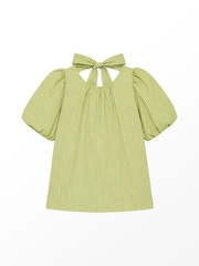 Ro&Zo Green Stripe Bow Back Top - Image 4 of 4
